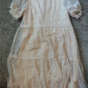 Zara Gold Party Dress 9y